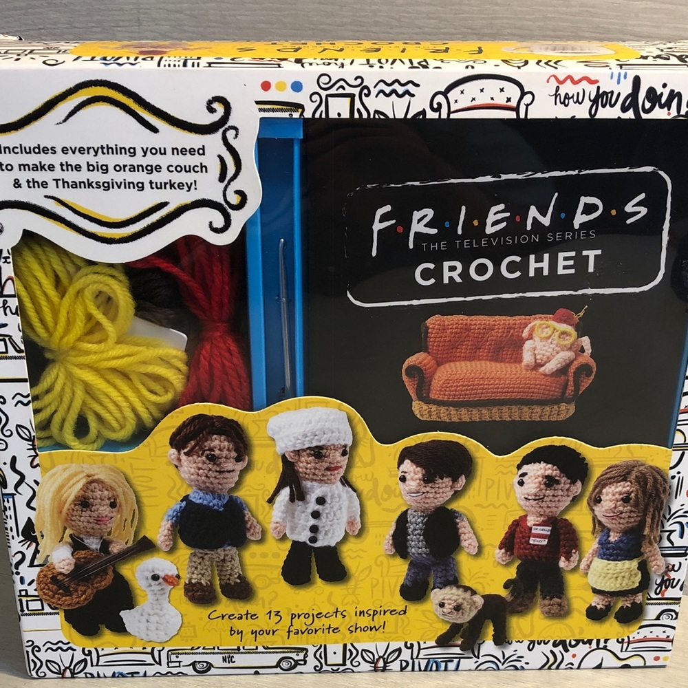 Friends TV Show Complete Crochet Kit Make 13 Characters & Accessories Pls Read